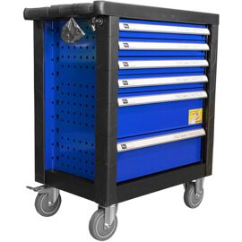 Jbm - Chariot à Outils 6 Tiroirs Bleu 53447