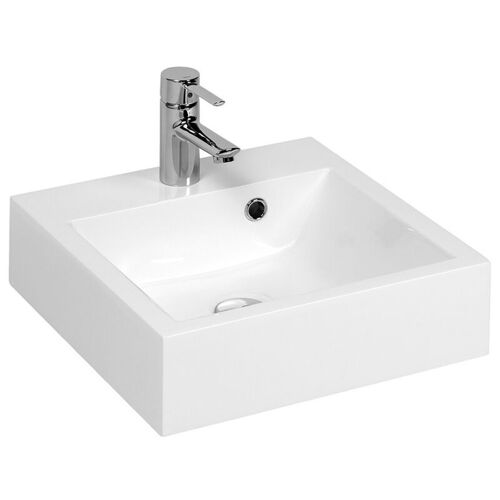 Cuisibane - Vasque Carrée à Poser Resicub 40 Cm - Blanc