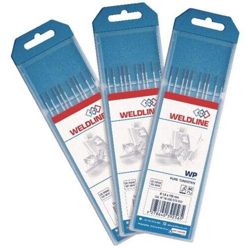Lectrode Tungstène Tig Lanth 2% - Diamètre : 3.2 Mm - Nombre D'électrodes : 10 Weldline