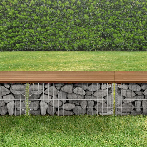 Pro.Tec - Banc Du Jardin Gabion Friesland Marron Clair (Teck) [ ]