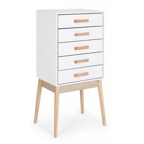 Yes Everyday - Commode Blanche Ordinary 5 Tiroirs 88h Cm