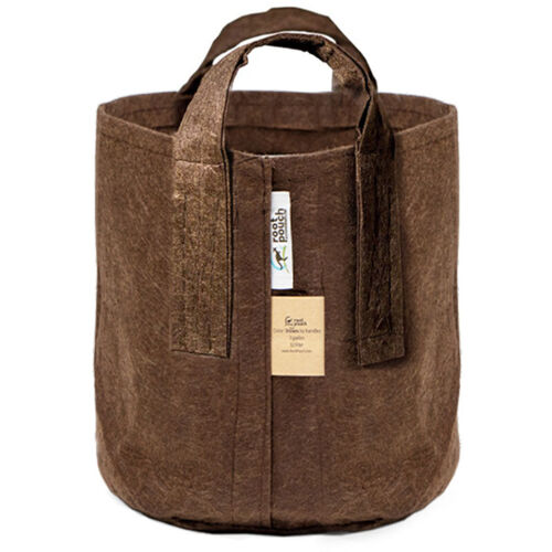 10 - 36l - Pot Géotextile Avec Anses Marron - Ligne Boxer - 40x30cm - Root Pouch