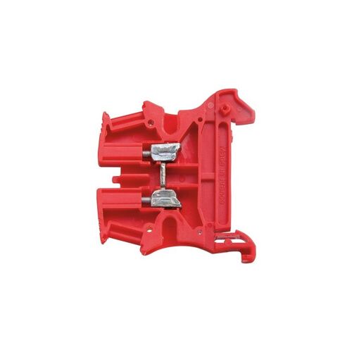 Bloc De Jonction De Passége à Vis Viking3 Avec 1 Jonction 1 Entrée 1 Sortie Section 4mm2 Pas 6mm Rouge (037131)