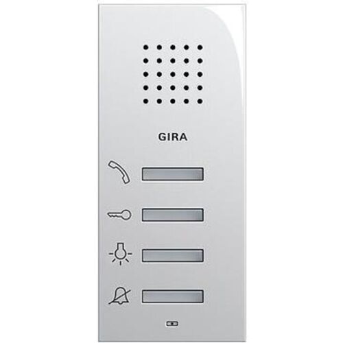 Gira Ap System 55 125003 Panneau De Commande Pour Interphone Audio Blanc Brillant (import Allemagne)