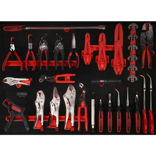 Kstools - Jeu De Pinces Dans Insert En Mousse, 34 Pcs
