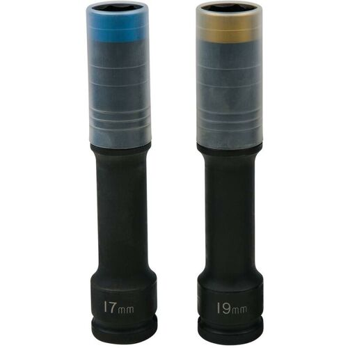 Jeu De Douilles à Chocs Slimpower, Extra Longues, 2 Pcs, 1/2', 17+19mm