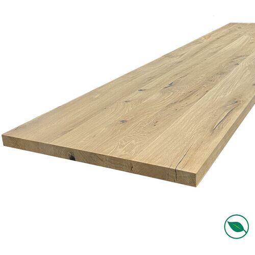Plan De Travail Chêne Massif Pleines Lames 2600 X 650 X 40 Mm Fsc Mixte