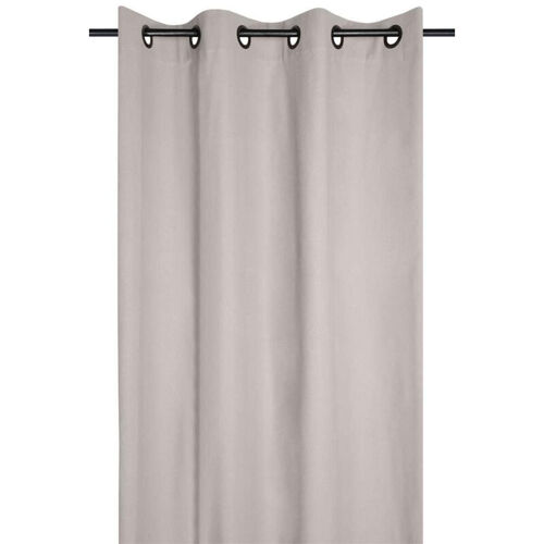 Rideau Uni Aux Couleurs Pétillantes Beige 135x240 Cm