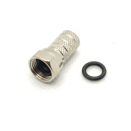 Connecteur F Macho Coaxial 6,6mm Avec Rondelle En Caoutchouc K14926