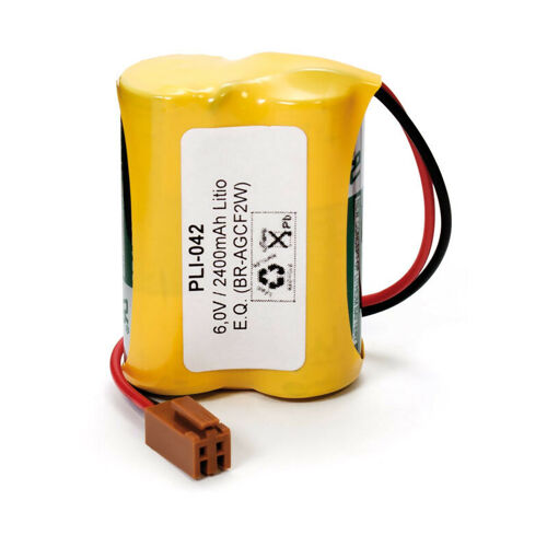 Pile Au Lithium 6v 2400ma Cr17450x2 Avec Connecteur Br-agcf2w Pli042