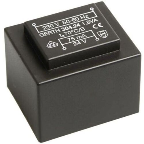 Pt303002 Transformateur Pour Circuits Imprimés 1 X 230 V 2 X 15 V/ac 1.80 Va 60 Ma - Gerth