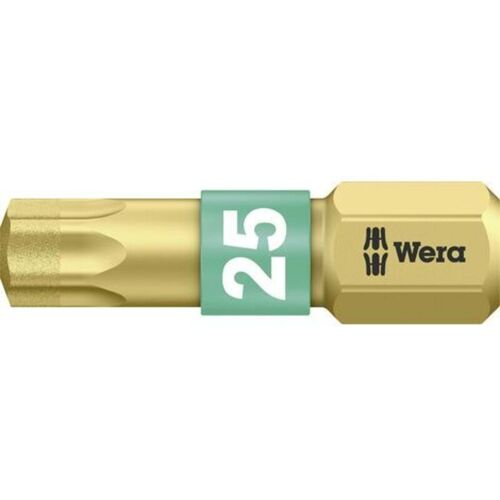 Embout Torx T 25 Wera 05 066106 001 Acier à Outils Allié, Revêtement Diamanté Forme (embouts): D 6.3 1 Pc(s)