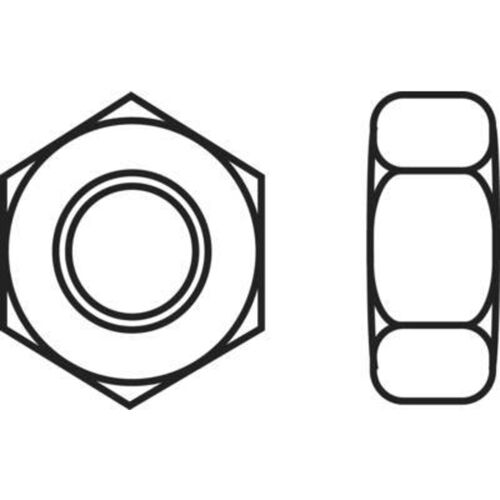 Toolcraft - 815977 écrou Hexagonal M4 Plastique 10 Pc(s) C93044