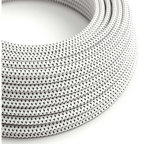 Câble électrique Textile 3d Stracciatella - The Original Creative Cables, The Best Choice For Refined Lamps - Rt14 - 10 Metres