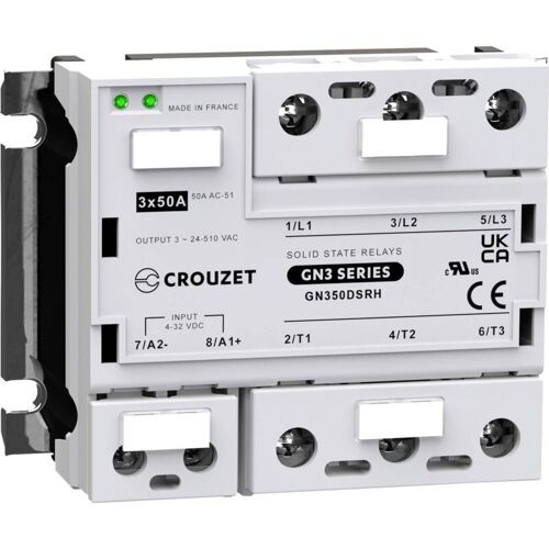 Crouzet - Relais à Semi-conducteurs Gn350dsrh 50 à Tension De Contact (max.): 510 V/ac à Commutation Aléatoire 1 Pc(s) W410762