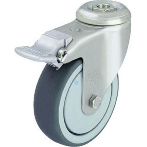 Blickle - Roulette Avec Perforation D'Un Diamètre De 125 Mm. Modèle (général) Roulette Stop Fix Lkrxa-tpa 126kfd-11-fi (l