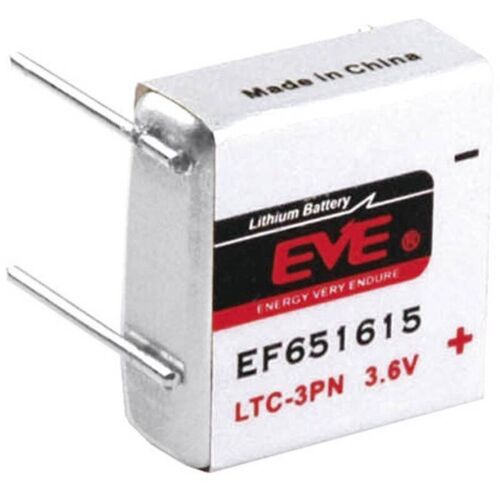 Eve - Pile Spéciale Ltc-3pn Lithium 232541 Picots à Souder En U 3.6 V 400 Mah 1 Pc(s)