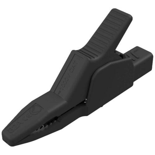 Ak 2 B 2540 I Sw Pince Crocodile De Sécurité Enfichable 4 Mm Cat Ii 1000 V Noir Q55794 - Sks Hirschmann