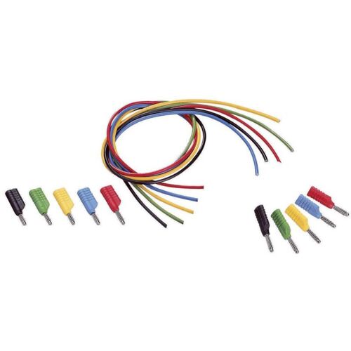 Voltcraft - Ms-4041 Set De Cordons De Mesure Banane Mâle 4 Mm Banane Mâle 4 Mm 1.00 M Noir, Rouge, Bleu, Jaune, Vert 1 Se