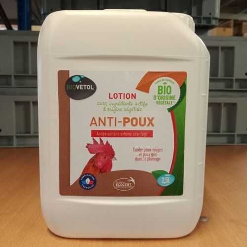Lotion Anti Poux Bio Pour Poule 2,5l - Biovetol