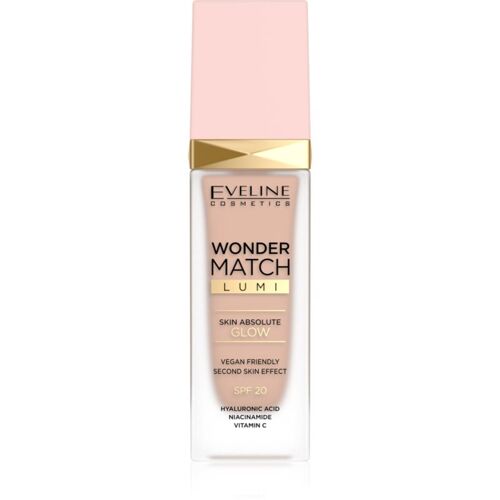 Eveline Cosmetics Wonder Match Lumi Fond De Teint Hydratant Lissant Spf 20 Teinte 15 Natural Neutral 30 Ml 