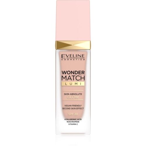 Eveline Cosmetics Wonder Match Lumi Fond De Teint Hydratant Lissant Spf 20 Teinte 10 Vanilla Warm 30 Ml 