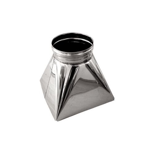 Cheminee Tremie Carre X-rond Conduit De Cheminee Dn 150 Tube Acier Inoxydable 316