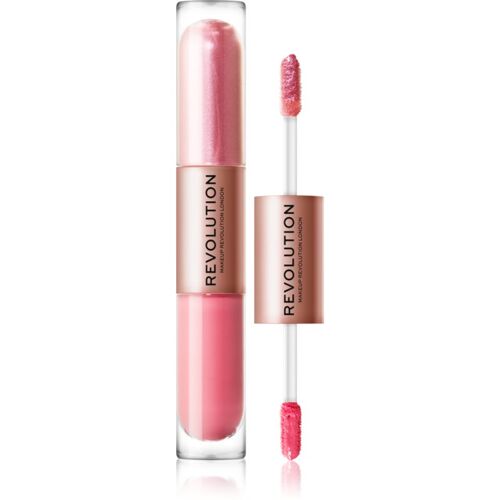 Revolution Double Up Fard À Paupières Liquide 2 En 1 Teinte Blissful Pink 2x2.2 Ml 