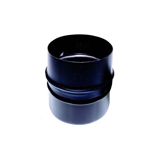 Douille Male/male Tuyau 80 Mm Emaille 600 Degres Poele à Granules Tube Noir Ce Made In Italy