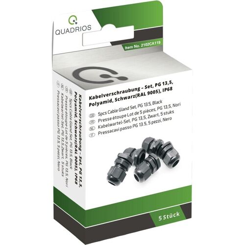 2102ca119 Assortiment De Presse-étoupes Pg13.5 Pa66 Noir 1 Set - Quadrios