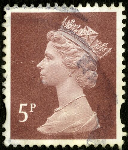 Timbre Oblitéré Angleterre 5p