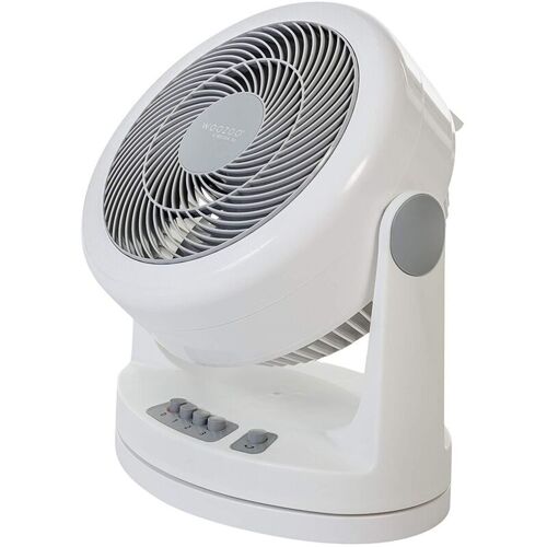 Woozoo, Ventilateur De Table Silencieux, Puissént & Portable, 33m², Portée 13m, Oscillation, Inclinaison Verticale, sélon - Woozoo Pcf-hm23 - Blanc