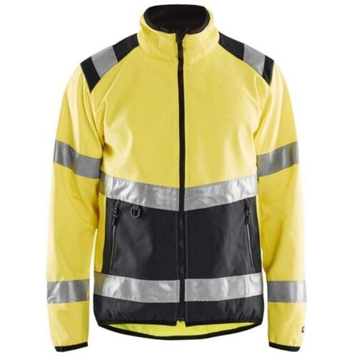 Veste De Travail Softshell Haute Visibilité 4877 - Jaune Fluo/noir Xs