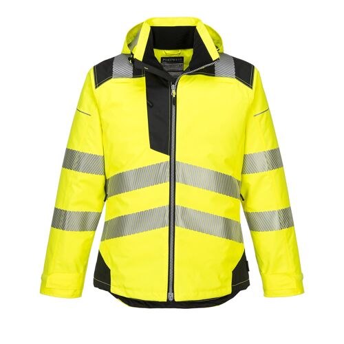 Portwest - Veste De Pluie Haute Visibilité Vision Jaune / Noir M