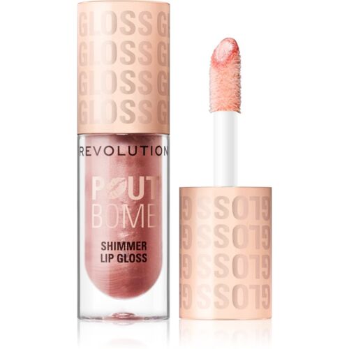 Revolution Shimmer Gloss Brillant À Lèvres Scintillant Teinte Shine Pink 4.5 Ml 