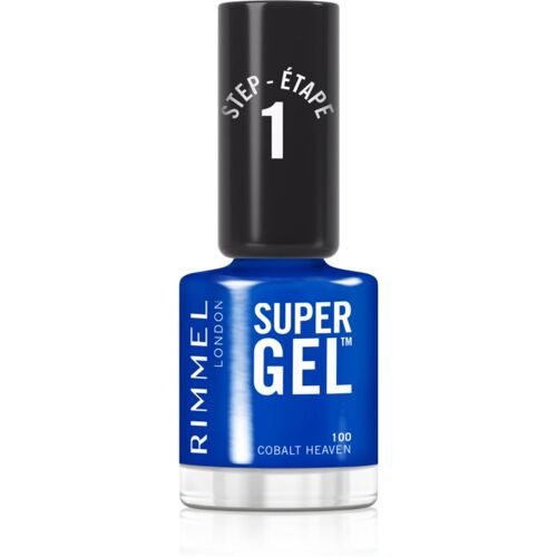 Rimmel Super Gel Vernis À Ongles Gel Sans Lampe Uv/Led Teinte 100 Cobalt Heaven 12 Ml 
