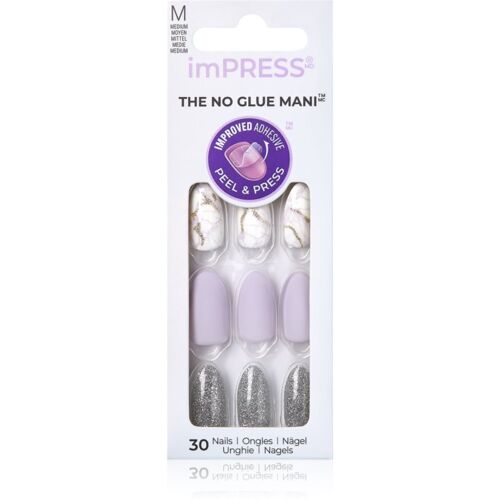 Kiss Impress The No Glue Mani Medium Faux Ongles Auto-Adhésifs Climb Up 30 Pcs 