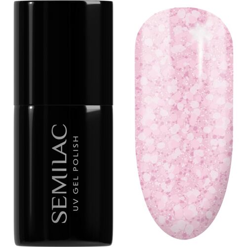 Semilac Uv Hybrid Crushed_Ice Vernis À Ongles Gel Lampe Uv/Led Teinte 491 Strawberry Ice 7 Ml 