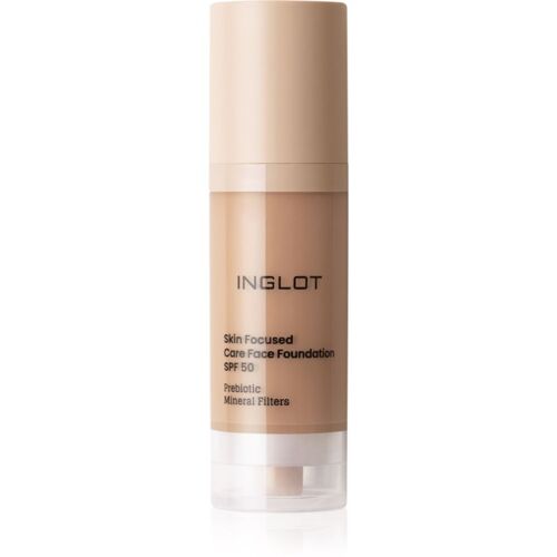 Inglot Skin Focused Care Face Foundation Spf 50 Fond De Teint Couvrant Spf 50 Teinte Tan Rose 30 Ml 
