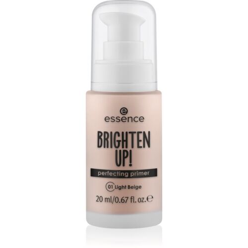 Essence Brighten Up! Perfecting Primer Base Liquide Pour Fond De Teint Teinte 01 Light Beige 20 Ml 