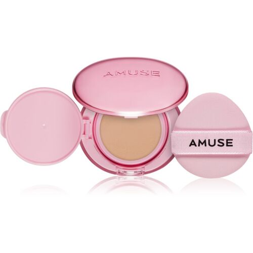 Amuse Dew Power Vegan Cushion Fond De Teint Longue Tenue Coussin Pour Une Peau Lumineuse Et Lisse Teinte 02 Healthy 15 G 