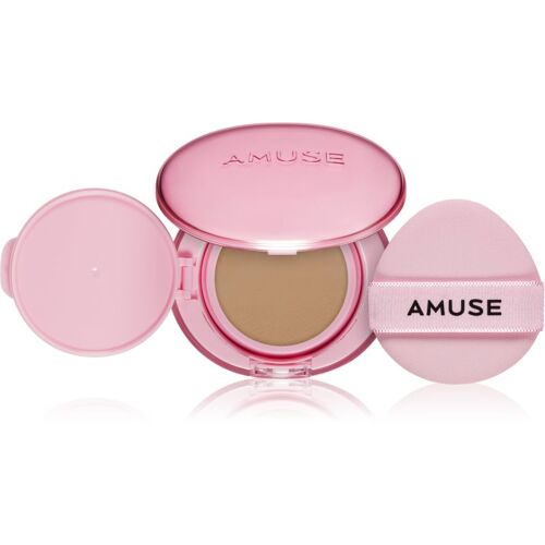 Amuse Dew Power Vegan Cushion Fond De Teint Longue Tenue Coussin Pour Une Peau Lumineuse Et Lisse Teinte 04 Tan 15 G 