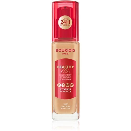 Bourjois Healthy Mix Fond De Teint Hydratant Éclat 24h Teinte 53w Light Beige 30 Ml 