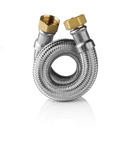 Flexible sénitaire/chauffage Inox intér.26mm - Femelle/femelle 1"" - 400mm - Extra Twist