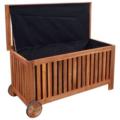 Vidaxl Boîte De Rangement De Jardin 118x52x58 Cm Bois