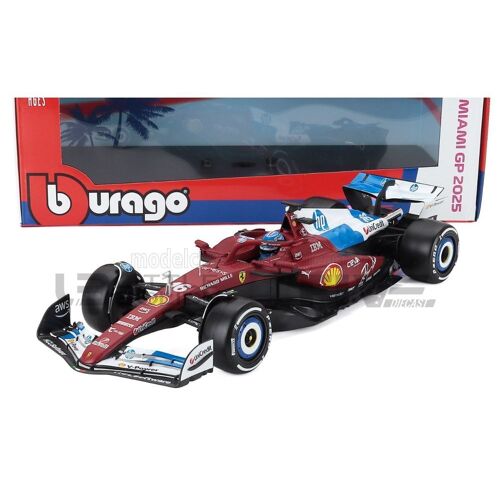 Bburago 1/18 - Ferrari Sf-25 - Miami Gp 2025 (C. Leclerc) 16816-L16-Miami-Bburago