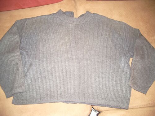 Pull La Redoute Gris Taille 38 Très Original Boutons Dos