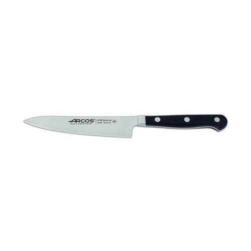Couteau De Cuisine Opera 140 Mm - Couteau À Lame Large, À Bord Lisse, Stable Et Solide. Couteau Polyvalent Pour Les Cuisiniers Professionnels Et Amateurs, Qui Nettoie, Coupe Et Hache Les Légumes.