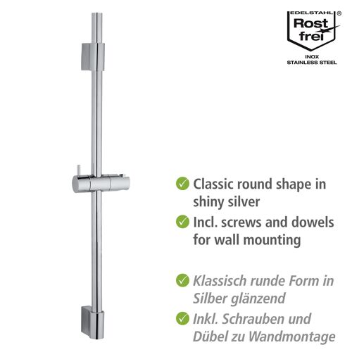 Barre De Douche Inox 70cm 22mm Chr Class