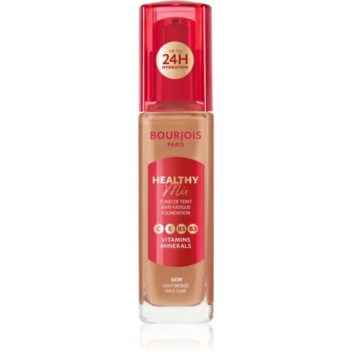 Bourjois Healthy Mix Fond De Teint Hydratant Éclat 24h Teinte 56w Light Bronze 30 Ml 